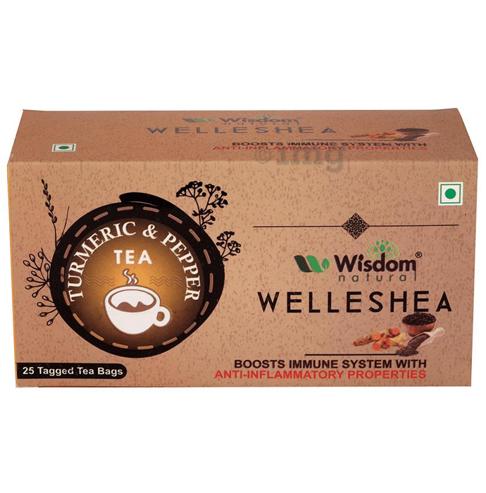 Wisdom Natural Welleshea Tea Turmeric Pepper