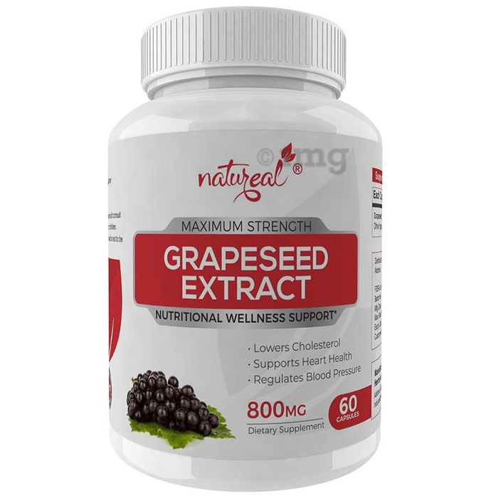 Natureal Grapeseed Extract 800mg Capsule Buy bottle of 60 capsules at