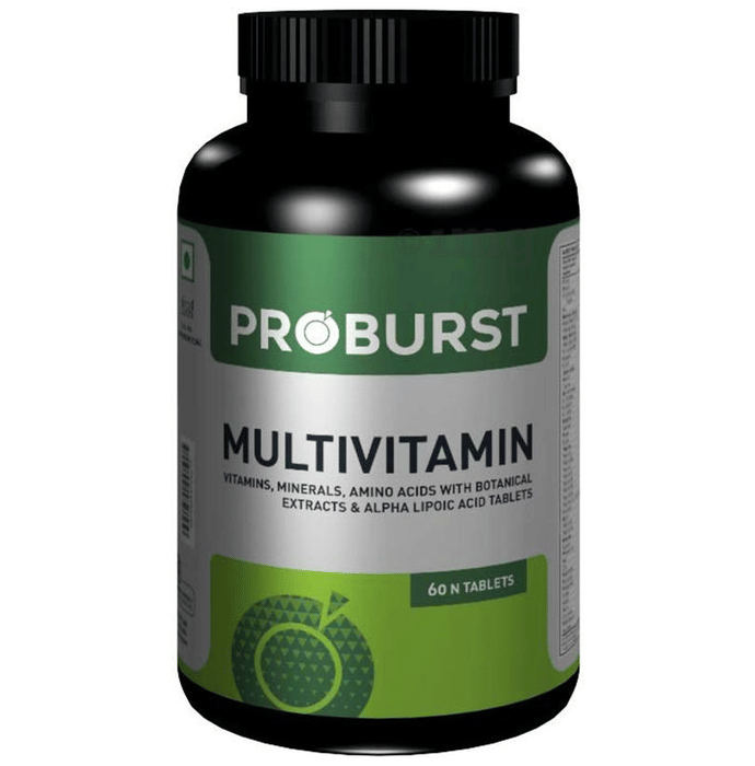 Proburst Multivitamin Tablet Buy bottle of 60 tablets at best price in India 1mg
