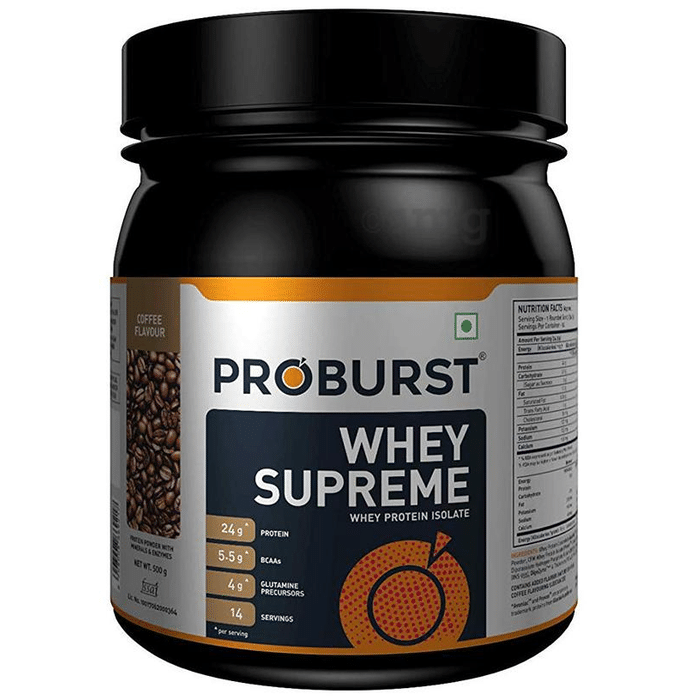 Proburst Whey Supreme Whey Protein Isolate Powder Coffee