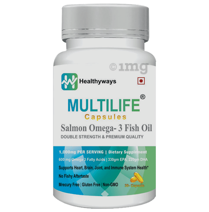 Multilife Capsule Salmon Omega 3 Fish Oil Double Strength