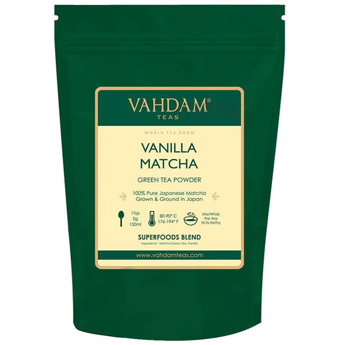 Vahdam Vanilla Matcha Teas Green Tea Powder