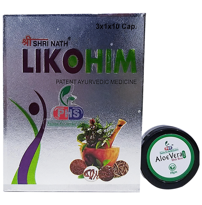 Shri Nath Liko Him Capsule With Aloe Vera Gel 10gm Free Buy Box Of 30 Capsules At Best Price In 4421