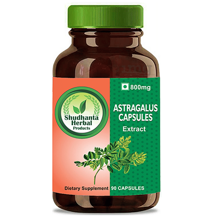 Shudhanta Herbal Astragalus 800mg Capsule Buy bottle of 90 capsules at