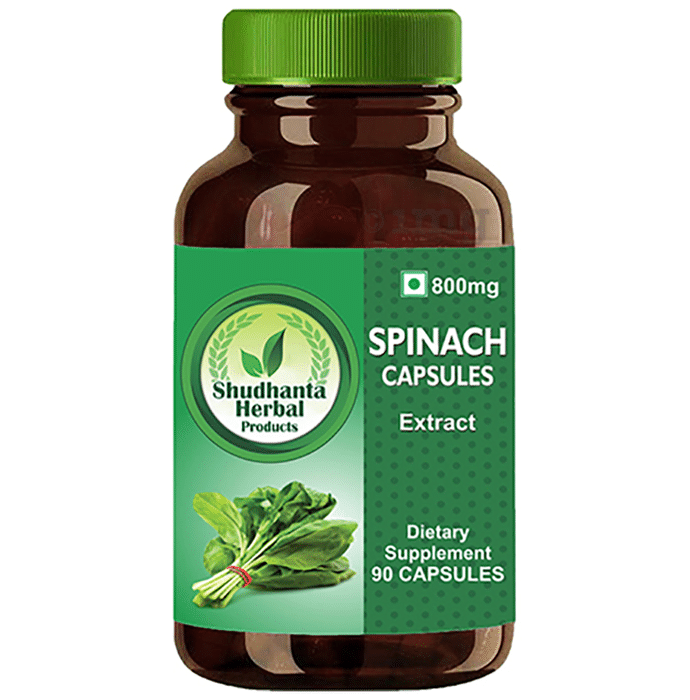 Shudhanta Herbal Spinach 800mg Capsule Buy bottle of 90 capsules at