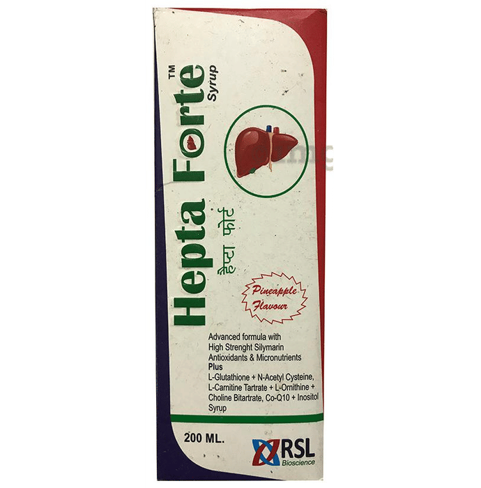 Hepta Forte Pineapple Syrup Buy bottle of 200 ml Syrup at best price