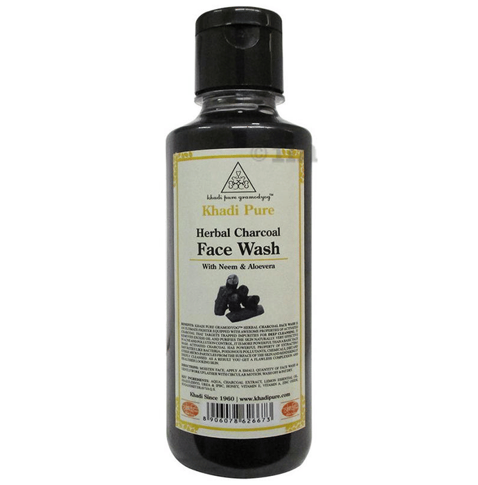 Khadi Pure Herbal Charcoal Face Wash Buy bottle of 210 ml Face Wash at