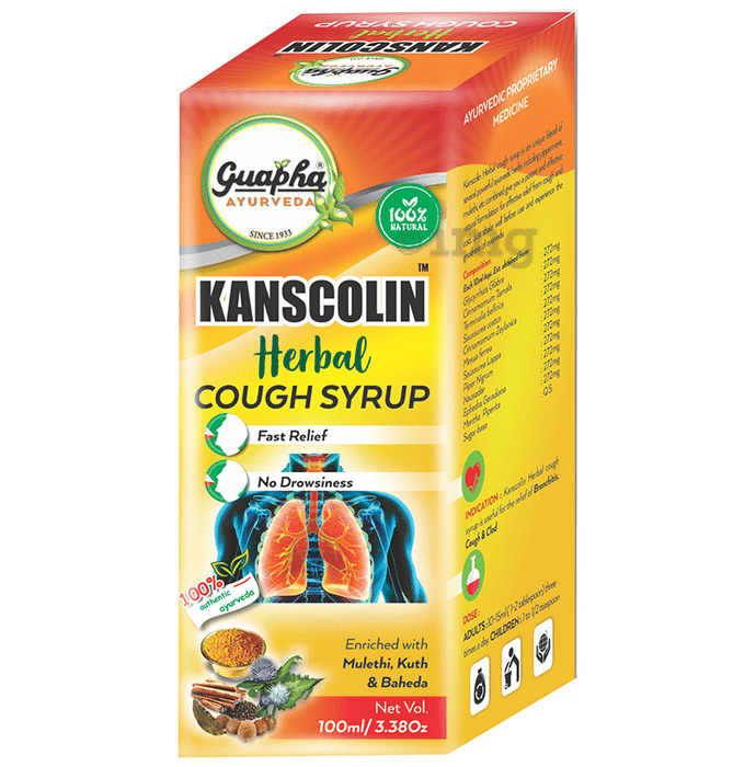 Guapha Ayurveda Kanscolin Herbal Cough Syrup