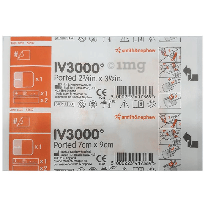 IV3000 Ported Dressing 7cm x 9cm Buy packet of 1 Unit at best price in