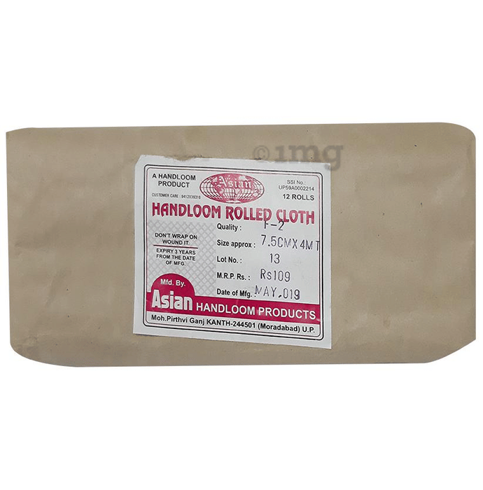 Handloom Rolled Cloth 7.5cm x 4m Buy packet of 1 Bandage at best price in India 1mg