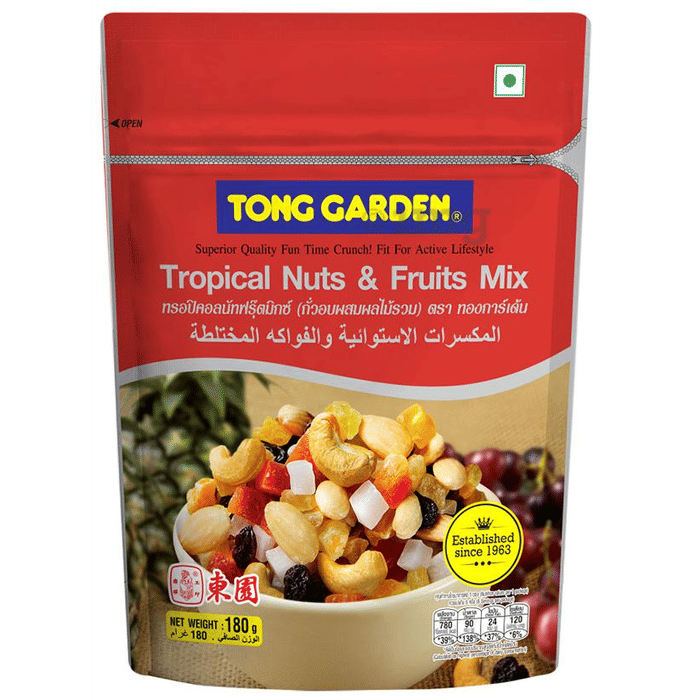 Tong Garden Tropical Nuts and Fruits Mix Buy packet of 180 gm Snacks