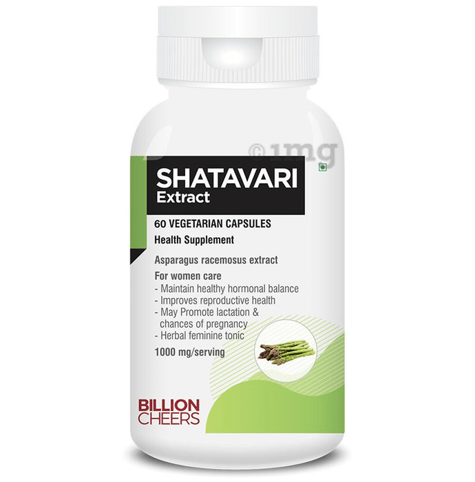 Billion Cheers Shatavari Extract Vegetarian Capsules