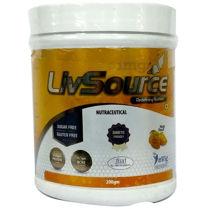 LivSource Powder Mango Sugar Free & Gluten Free Buy jar of 200 gm