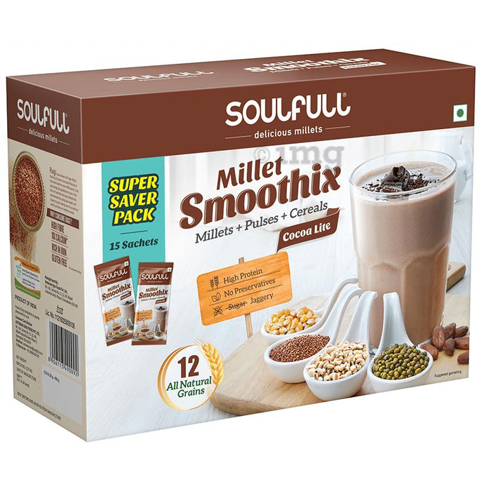 Tata Soulfull Millet Smoothix (30gm Each) Cocoa Lite Super Saver Pack