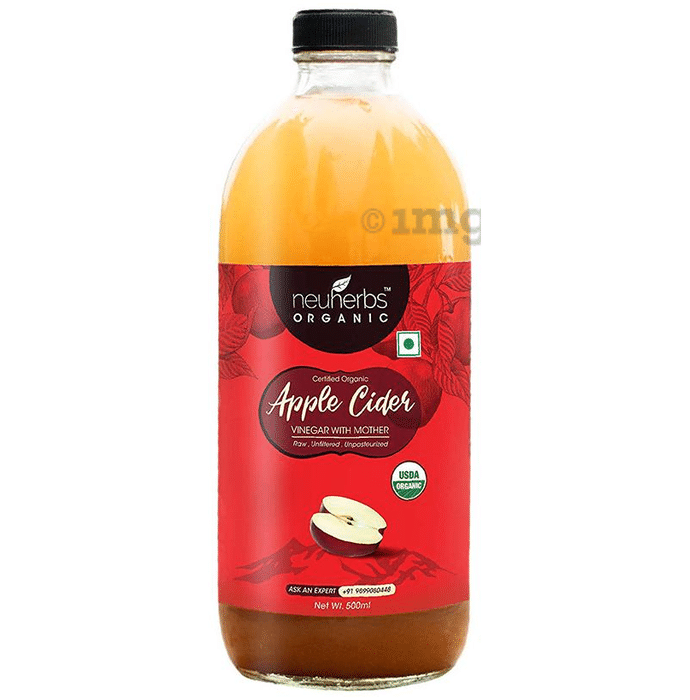 Neuherbs Organic Apple Cider Vinegar with Mother-USDA Organic Certified-Raw, Unfiltered, Unpasteurized