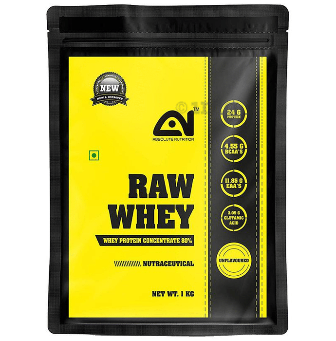 Absolute Nutrition Raw Whey Protein Concentrate 80% Unflavoured