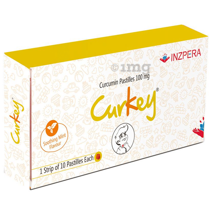 Curkey Curcumin 100mg Pastilles Soothing Mint