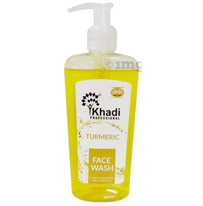 Khadi Professional Turmeric Face Wash Buy pump bottle of 180 ml Face