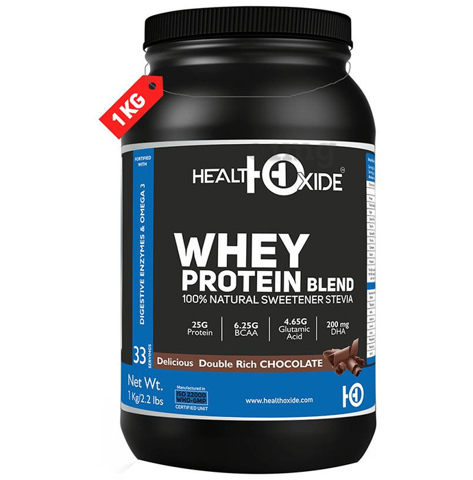 HealthOxide Whey Protein Blend 100 Natural Sweetener Stevia with