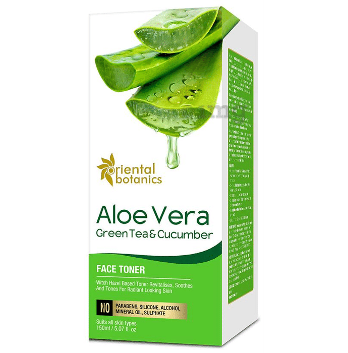 Oriental Botanics Aloe Vera Green Tea & Cucumber Face Toner