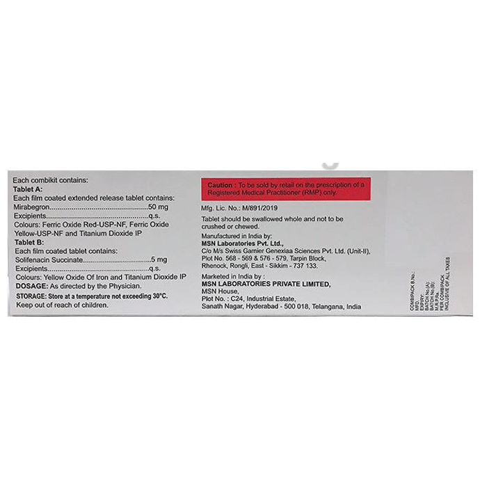 Msn Mirabig S 50 Combikit View Uses Side Effects Price And Substitutes 1mg