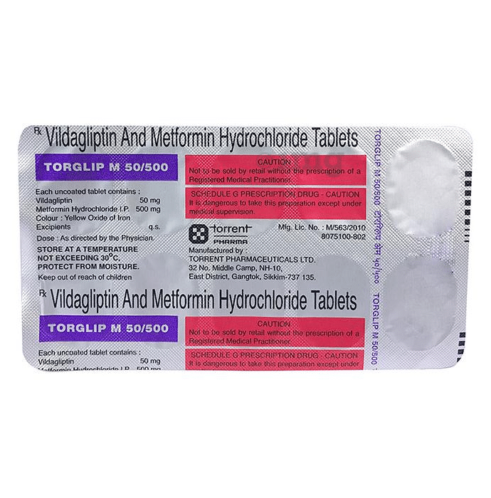 Torglip M 50 500 Tablet View Uses Side Effects Price And Substitutes 1mg