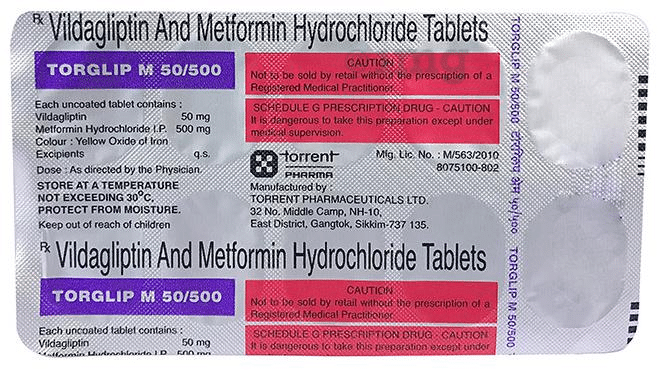 Torglip M 50 500 Tablet View Uses Side Effects Price And Substitutes 1mg