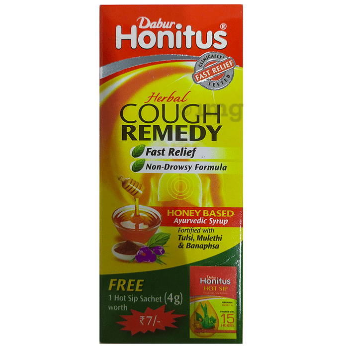 Dabur Honitus Herbal Cough Remedy with Hot Sip Free Buy bottle of 100