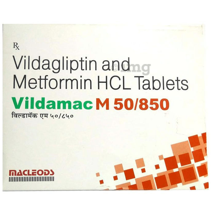 Vildamac M 50 850 Tablet View Uses Side Effects Price And Substitutes 1mg