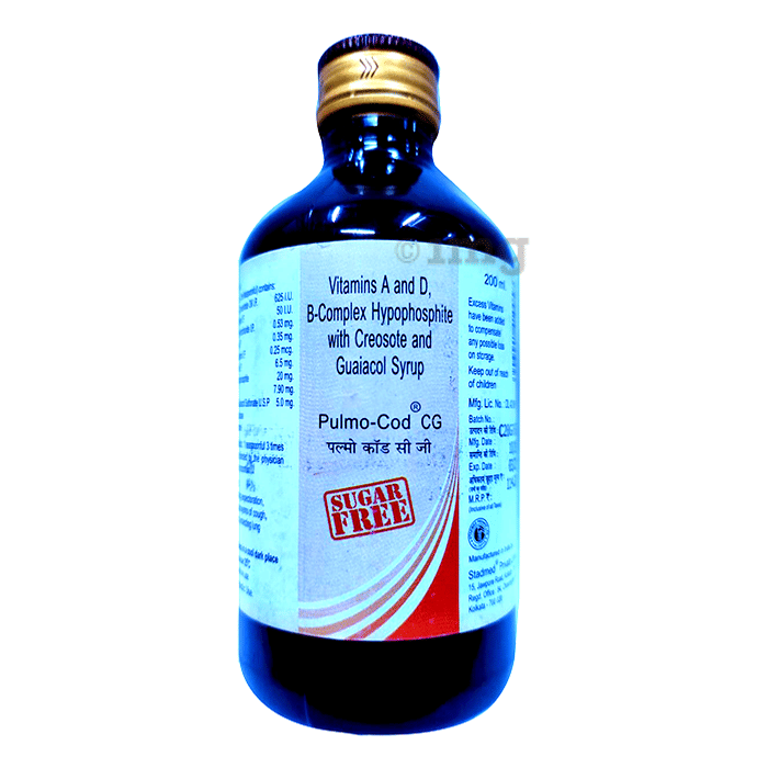 PulmoCod CG Syrup Sugar Free Buy bottle of 200 ml Syrup at best price in India 1mg