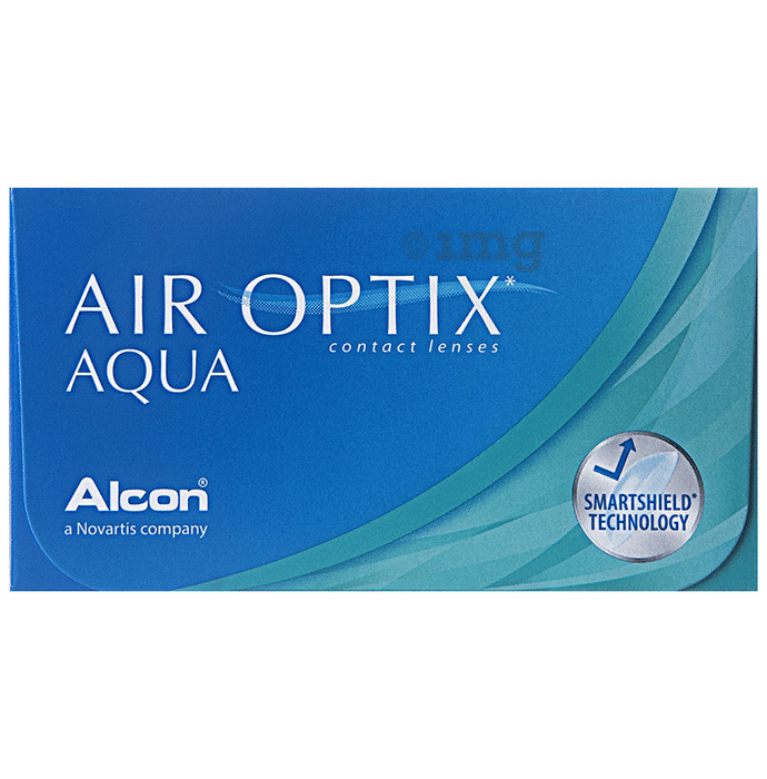 Alcon Air Optix Aqua Contact Lens Optical Power -2.5 Transparent Spherical