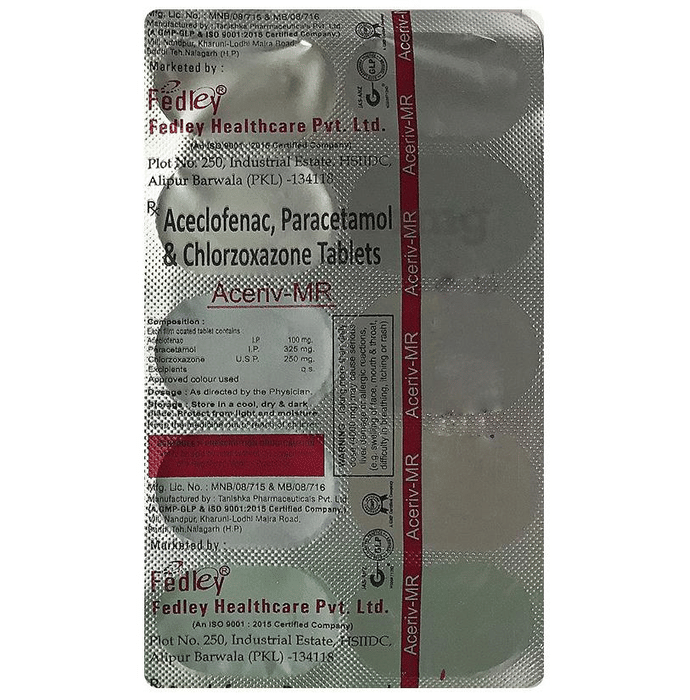 Aceriv Mr Tablet View Uses Side Effects Price And Substitutes 1mg