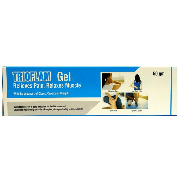 Trioflam Gel: Buy tube of 50 gm Gel at best price in India | 1mg