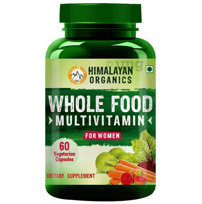 Himalayan Organics Whole Food Multivitamin for Women Vegetarian Capsule