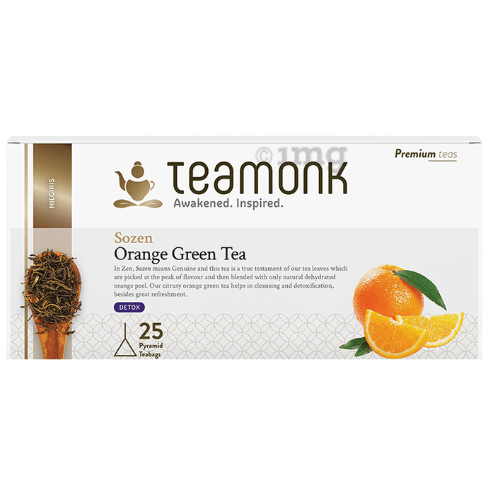 Teamonk Nilgiris Green Tea Bag (2gm Each) Orange