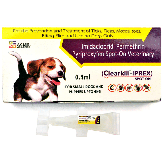Clearkill-Iprex Spot On for Dogs Upto 4kg