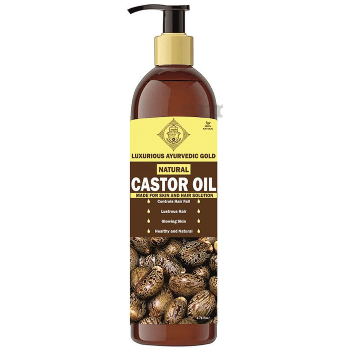 Luxurious Ayurvedic Gold Castor Oil
