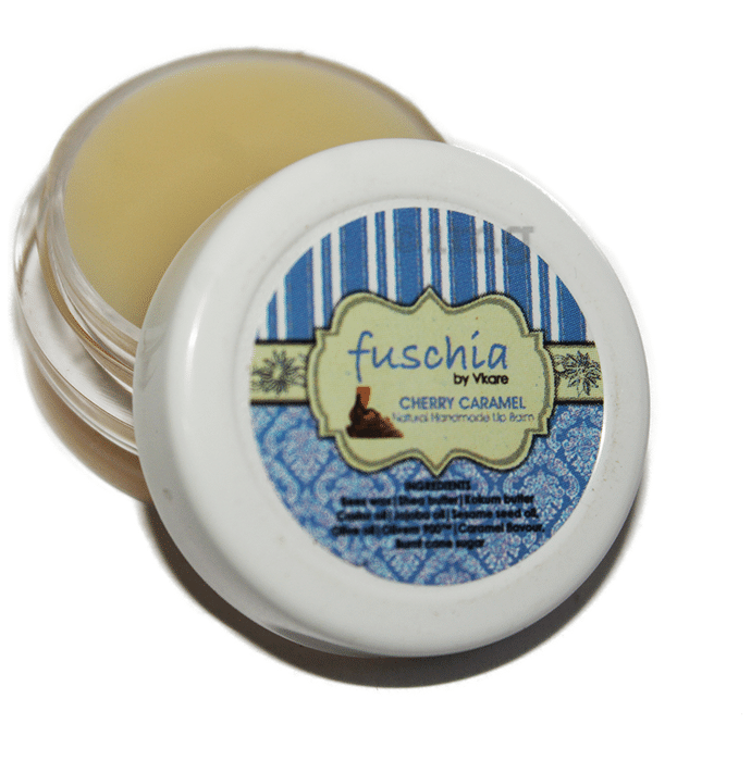 Fuschia Natural Handmade Lip Balm Cherry Caramel