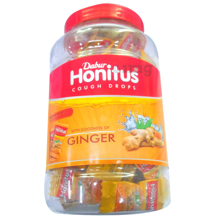 Dabur Honitus Cough Drops Lozenges Ginger Buy jar of 100 lozenges at
