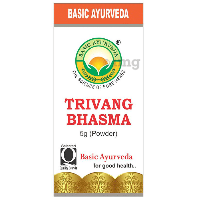 Basic Ayurveda Trivang Bhasma Buy bottle of 5 gm Bhasma at best price
