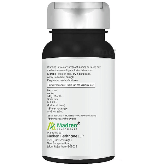 Madren Healthcare Activated Charcoal 1000mg Vegetarian ...