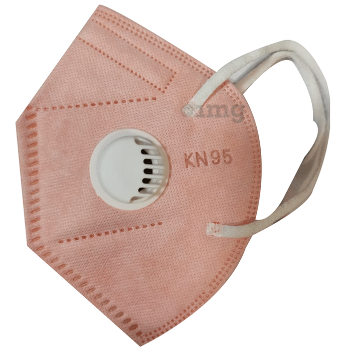 Kalor KN95 Anti-Pollution Face Mask Peach with Breathing Valve