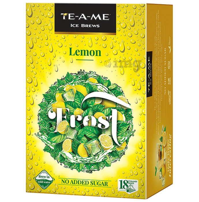TE-A-ME Ice Brews Pyramid Bag (3.5gm Each) Lemon Frost