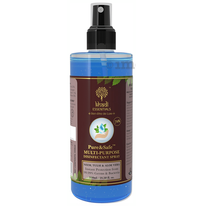 Khadi Essentials Pure & Safe Multi-Purpose Disinfectant Spray (550ml Each)