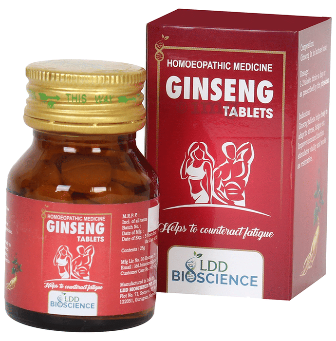 LDD Bioscience Ginseng Tablet Buy bottle of 25 gm Tablet at best price
