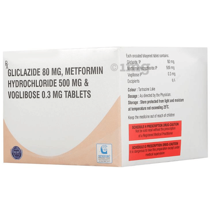 gliclazide 80mg metformin 500mg