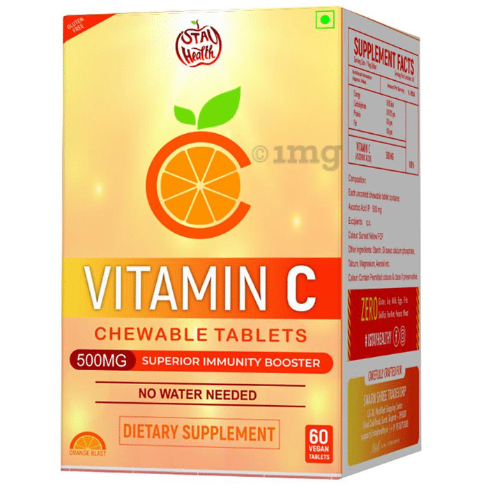 iStayHealthy Vitamin C 500mg Immunity Booster Chewable Tablet