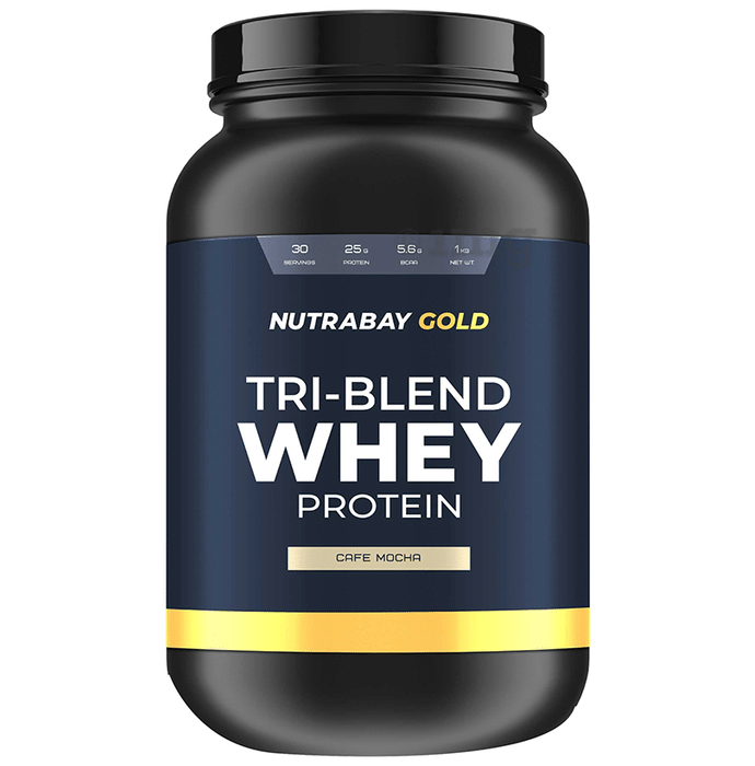 Nutrabay Gold Tri-Blend Whey Protein Cafe Mocha