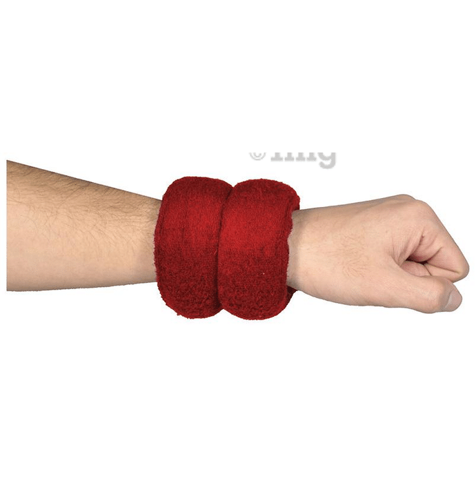 AaraamSek Microwavable Therapeutic Herbal Heating Pad for Wrist Pain Red