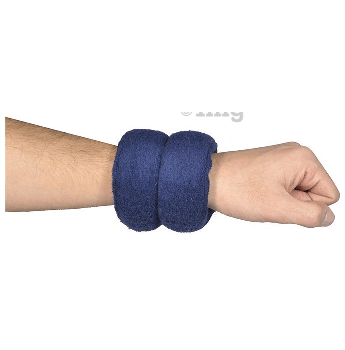 AaraamSek Microwavable Therapeutic Herbal Heating Pad for Wrist Pain Navy Blue